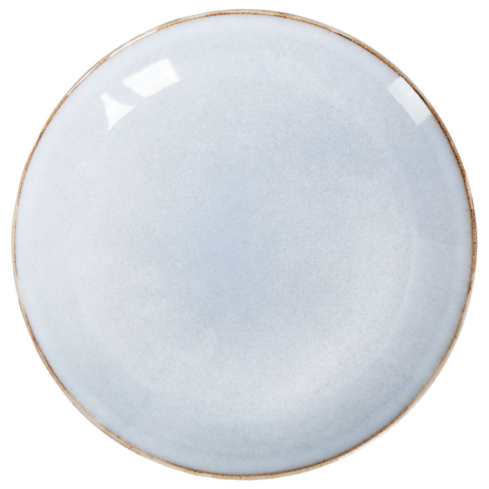 Beliani - JUNIPER - Bijzetborden set van 8 - Lichtblauw - Steengoed