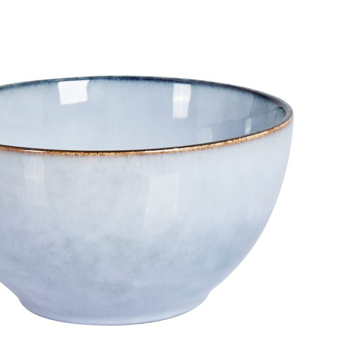 Beliani - JUNIPER - Kom set van 8 - Lichtblauw - Steengoed