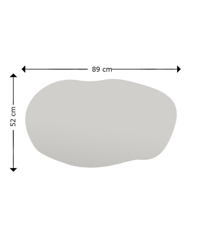 Giga Meubel - Spiegel Zwart - 52x2,2x89cm - Lossa