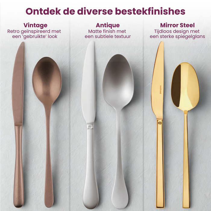 Sambonet Bestekset Royal - Goud - 36 delig | 6 personen