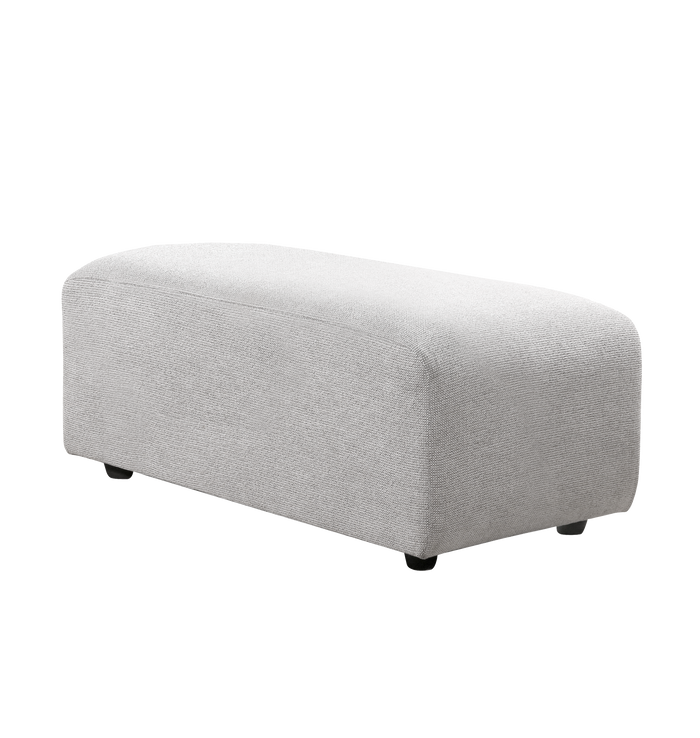 HKliving Jax Bank Element - Hocker Small - Geweven Stof - Naturel Melange