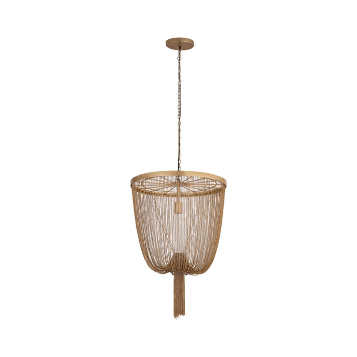 PTMD Hanglamp Solan - 50x50x70 cm - Ijzer - Goud