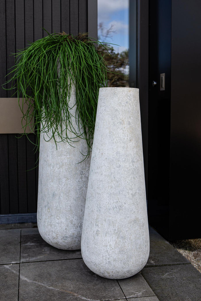 PTMD Toshiba White Round High GRC Pot S