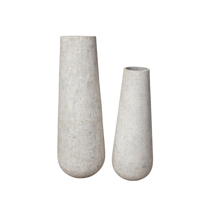 PTMD Toshiba White Round High GRC Pot S