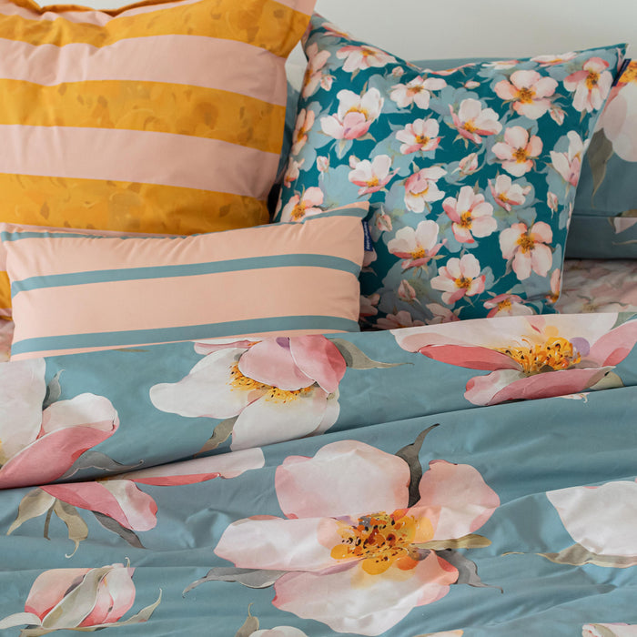 Spring blossom Kussensloop 50x50 + 50x30 cm Happyfriday, Veelkleurig, 100% katoen, de kwaliteit van 200 TC