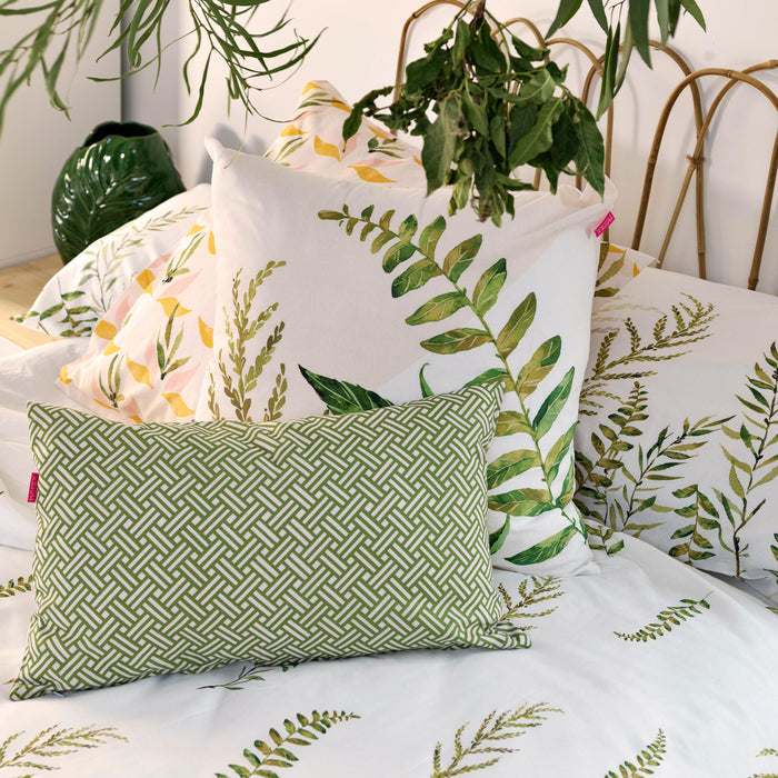 Monterosso Kussenhoes 50x50 + 50x30 cm Happyfriday, Veelkleurig, 100% katoen, de kwaliteit van 150 hilos