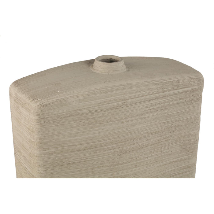 PTMD Janettee Beige Rectangle Shaped Ceramic Bottle S