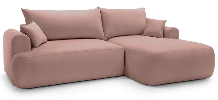 NADUVI Collection Hoekslaapbank Philipa rechts met opbergvak velvet