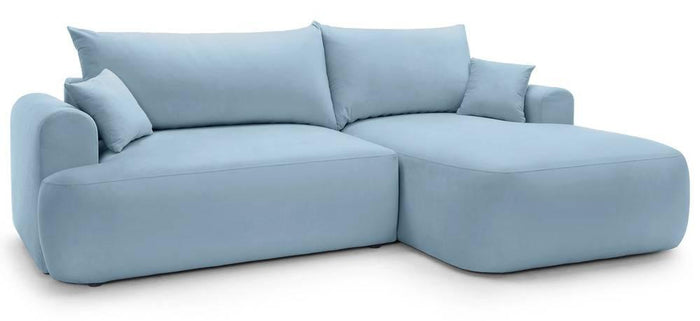 NADUVI Collection Hoekslaapbank Philipa rechts met opbergvak velvet