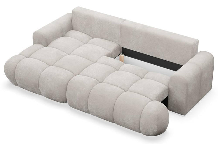 NADUVI Collection Hoekslaapbank Eden links bouclé