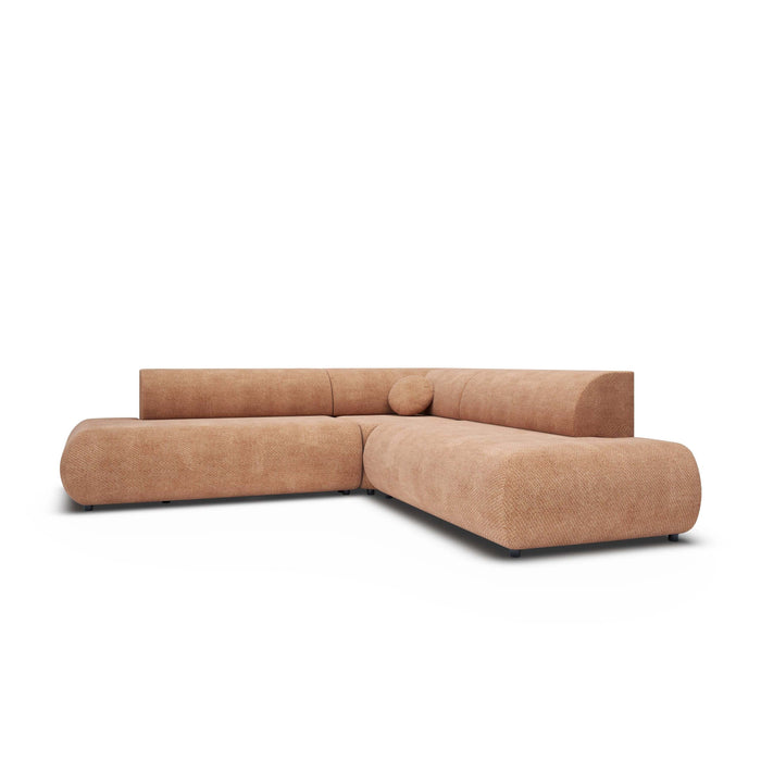 by fonQ Wisp Hoekbank Links/Rechts met Slaapfunctie - Chenille - Terra