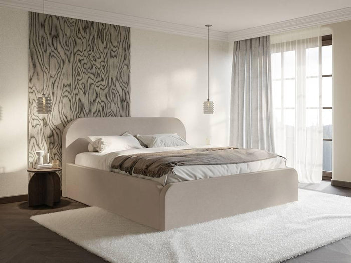 NADUVI Collection Bedframe Carina 180 x 200 met opbergvak fluweel