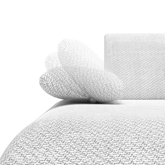 by fonQ Wisp Hoekbank met Chaise Longue Links met Slaapfunctie - Chenille - Olijfgroen