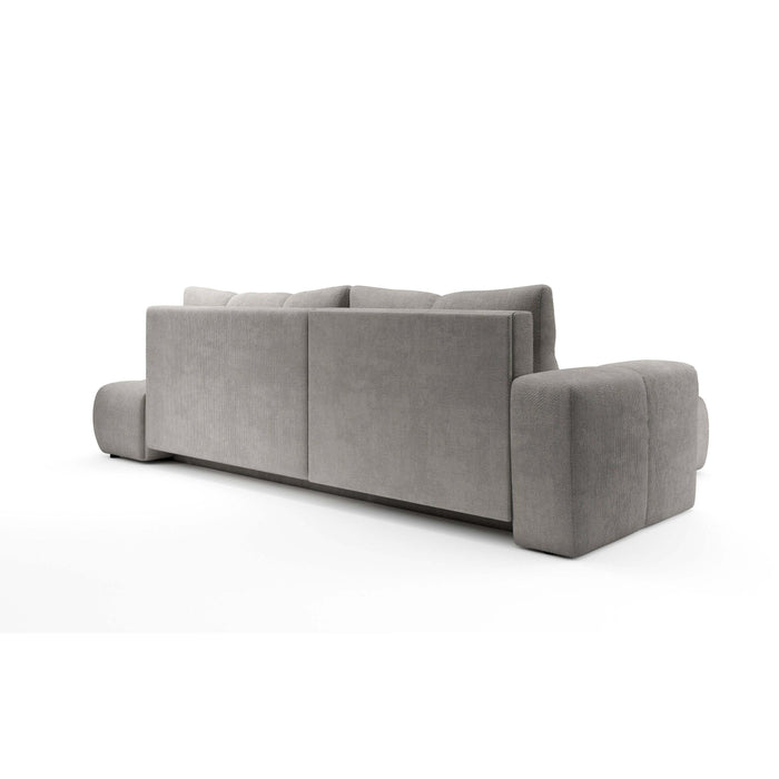 by fonQ Charme Hoekbank Links met Slaapfunctie - Chenille - Lichtgrijs