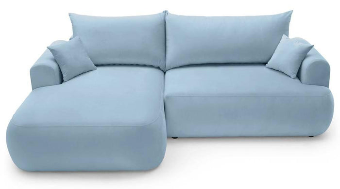 NADUVI Collection Hoekslaapbank Philipa links met opbergvak velvet