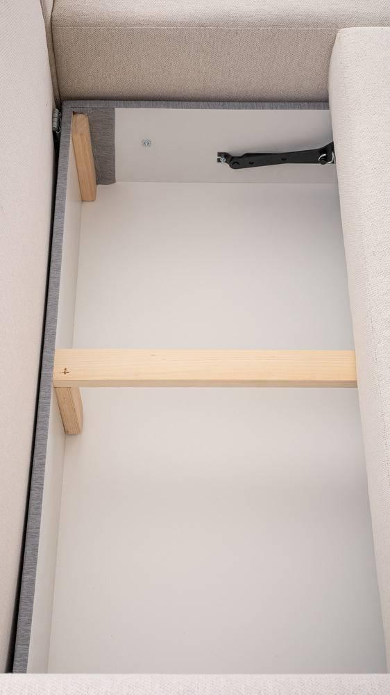 NADUVI Collection Hoekslaapbank Juni recht met opbergvak