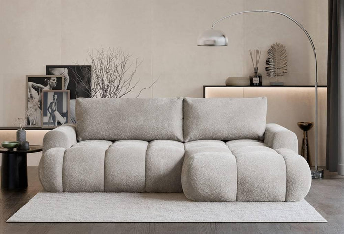 NADUVI Collection Hoekslaapbank Eden rechts bouclé