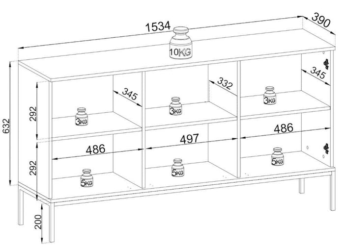 NADUVI Collection Ladekast Gisela