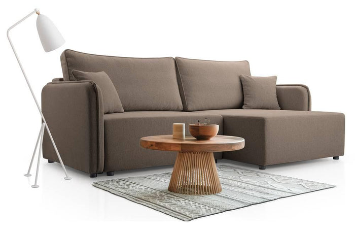 NADUVI Collection Hoekslaapbank Juni recht met opbergvak