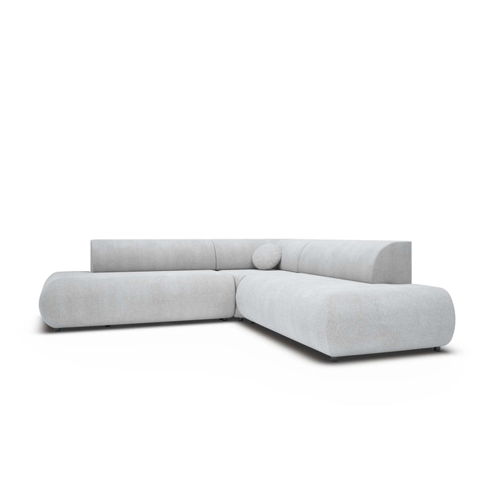 by fonQ Wisp Hoekbank Links/Rechts met Slaapfunctie - Chenille - Grijs