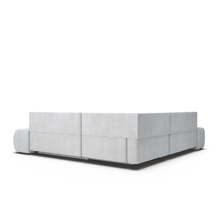 by fonQ Wisp Hoekbank Links/Rechts met Slaapfunctie - Chenille - Grijs