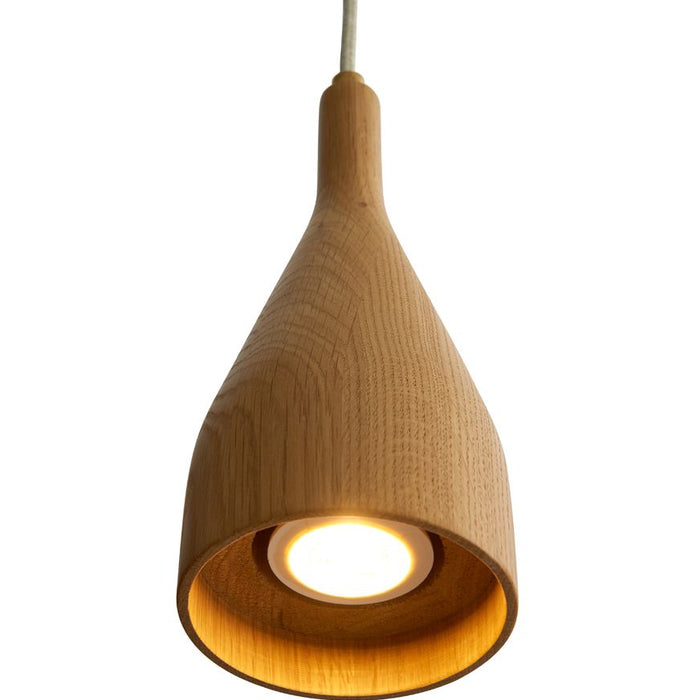 Timber hanglamp small Ø6.8 messing zwart essen