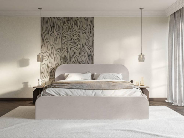 NADUVI Collection Bedframe Carina 140 x 200 met opbergvak fluweel