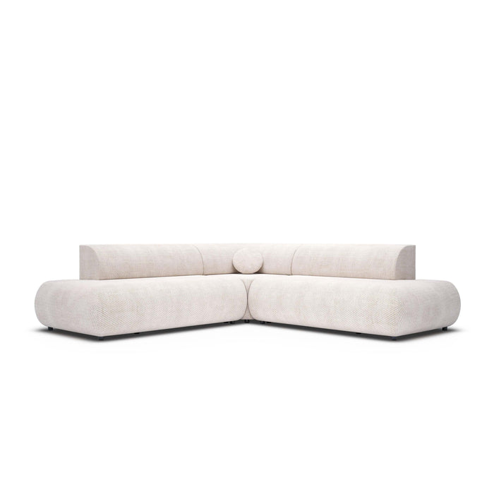 by fonQ Wisp Hoekbank Links/Rechts met Slaapfunctie - Chenille - Greige