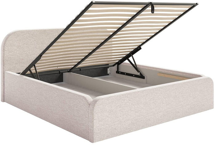 NADUVI Collection Bedframe Carina 180 x 200 met opbergvak chenille