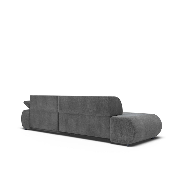 by fonQ Wisp Hoekbank met Chaise Longue Rechts met Slaapfunctie - Chenille - Antraciet