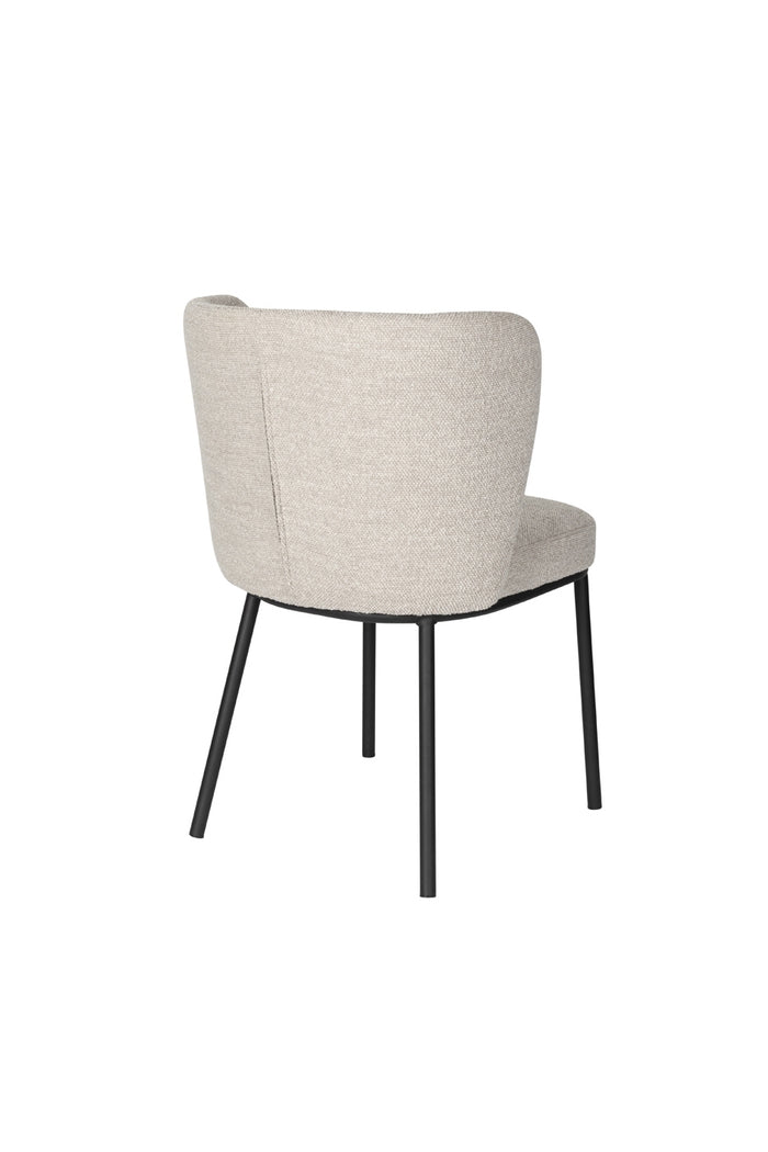 Giga Meubel - Eetkamerstoel Stof Beige - Guus - Set van 2