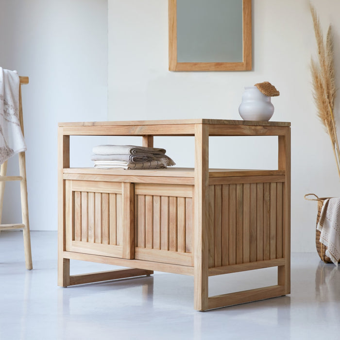 Tikamoon - Opbergmeubel in teakhout 90 Colonial