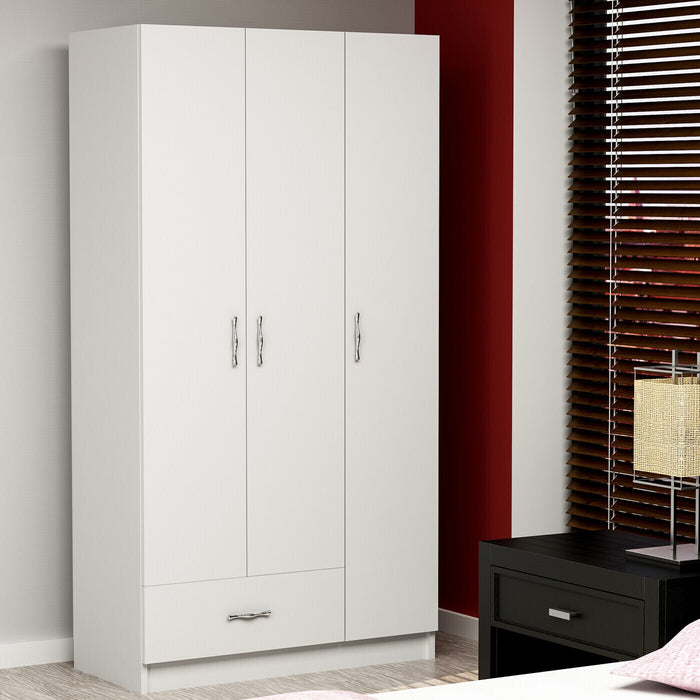 Giga Meubel - Kledingkast Wit Hout - 90x40x170cm - Gabi