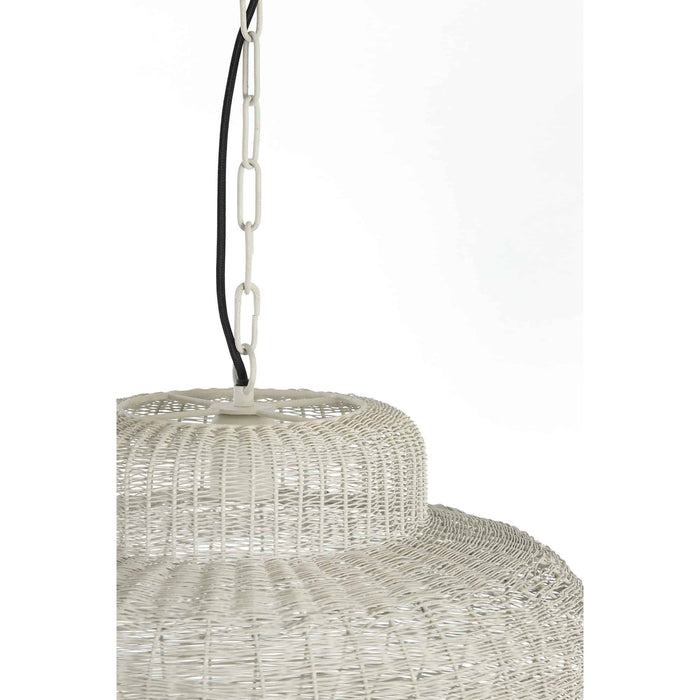 Light & Living Hanglamp Piedra - Wit - Ø47cm