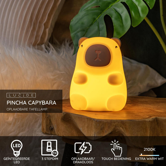Lucide PINCHA CAPYBARA Tafellamp - Beige
