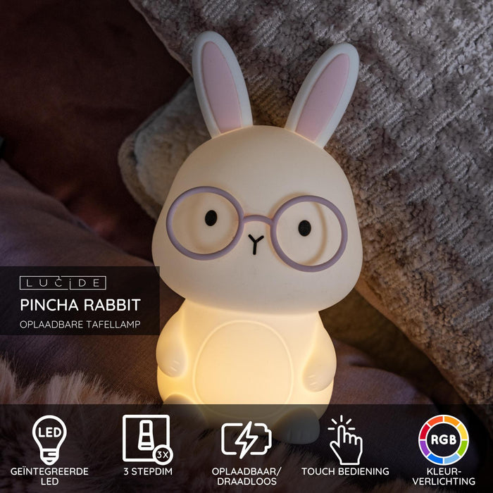 Lucide PINCHA RABBIT Tafellamp - Wit