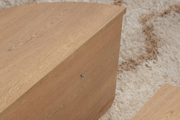 Giga Meubel - Salontafel Naturel Hout - 90x90x35cm - Orion