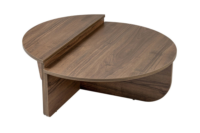 Giga Meubel - Salontafel Walnoot Hout - 90x90x35cm - Orion