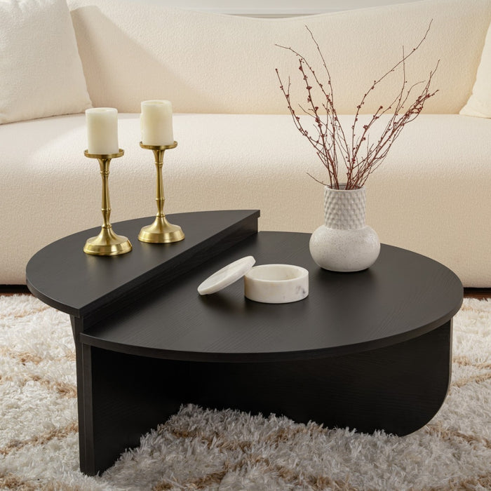 Giga Meubel - Salontafel Zwart Hout - 90x90x35cm - Orion