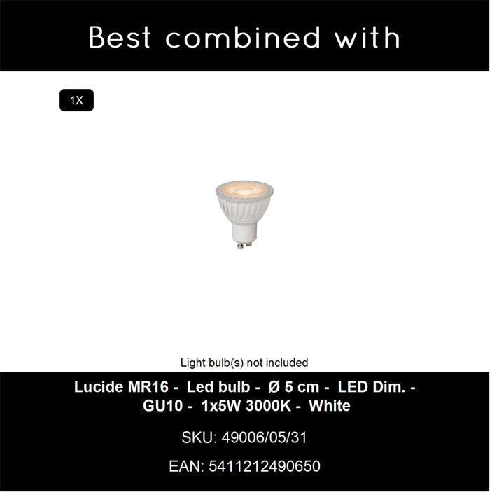 Lucide AMIGO Plafondspot - Wit