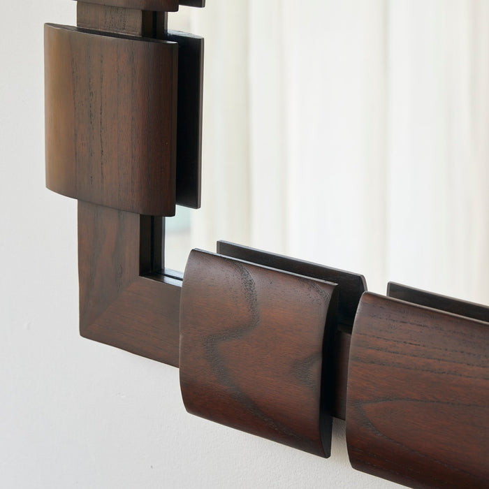 Tikamoon - Spiegel in mindihout 85x67,5 cm Isaac