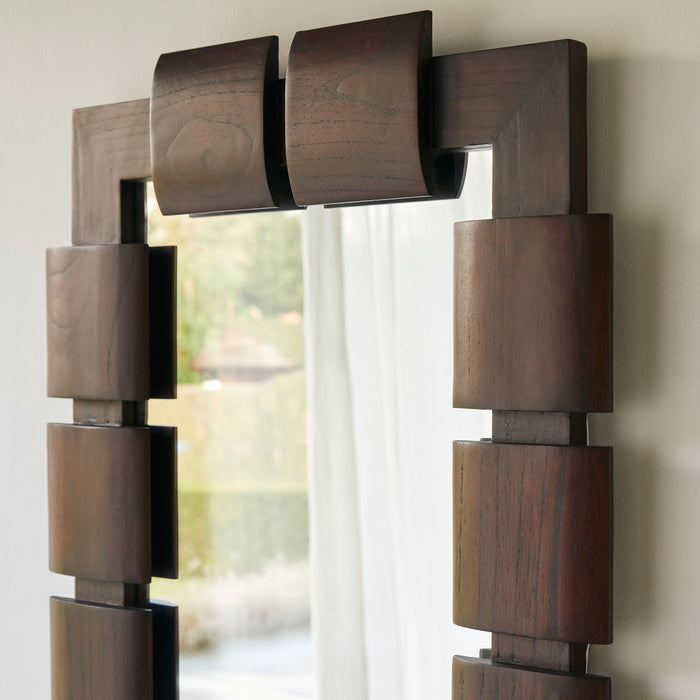 Tikamoon - Spiegel in mindihout 85x67,5 cm Isaac