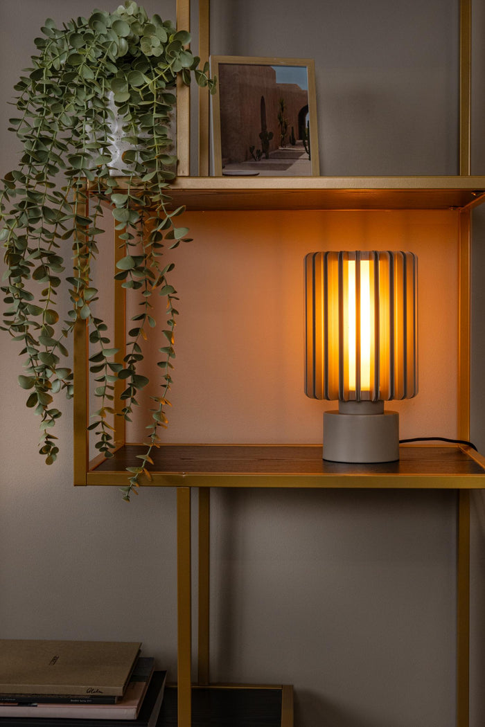 Lucide LAMBRES Tafellamp - Taupe