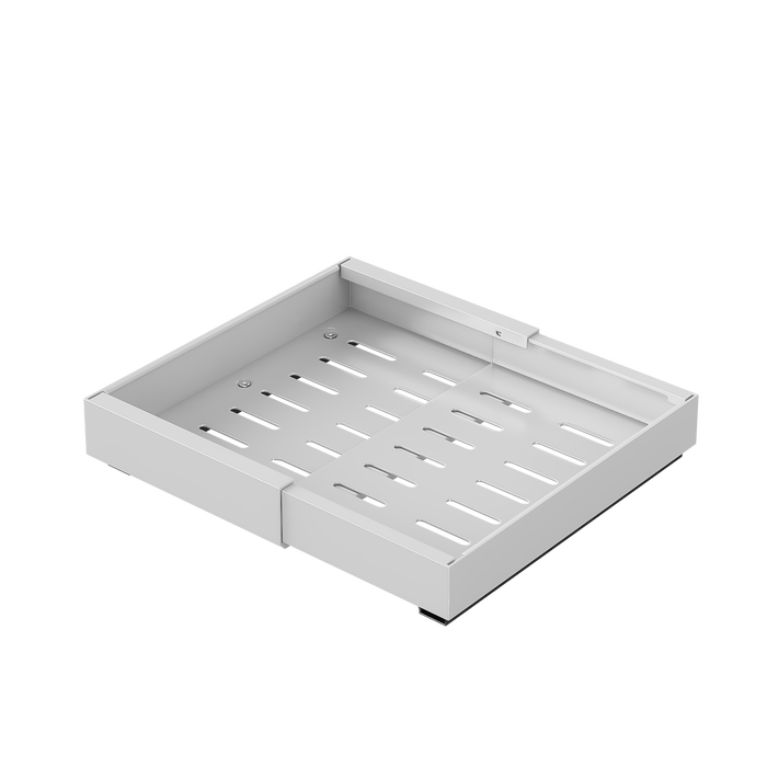 XIVADA Keukenorganizer - Schuiflade - Aluminium - Verstelbaar - Wit