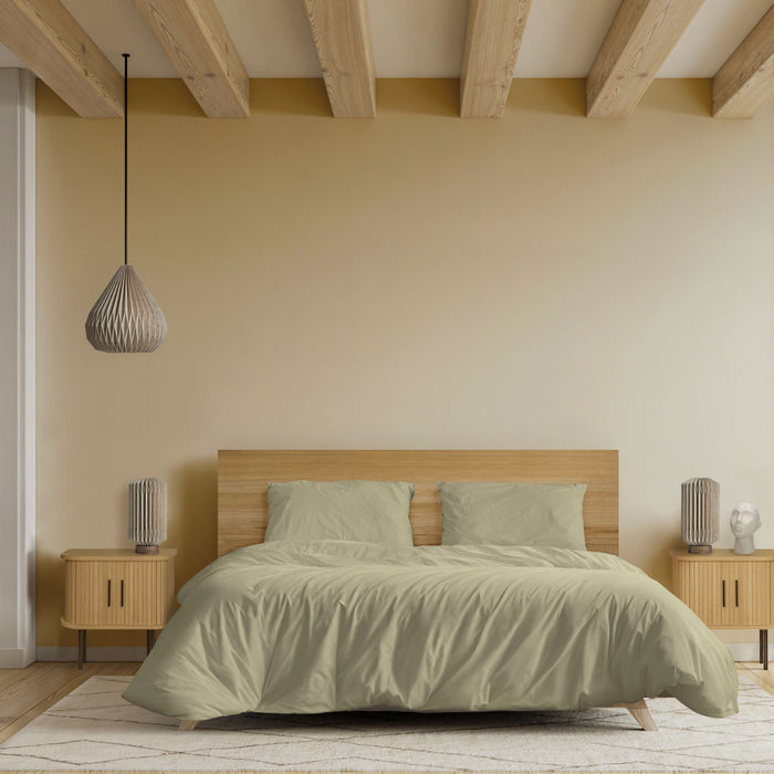 by fonQ Fresh Dekbedovertrek 200 x 200/220 cm - Sage Green