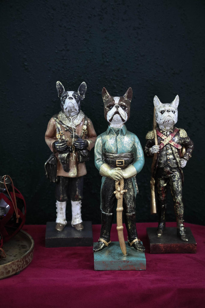 PTMD Arne Brown Poly Dog Statue