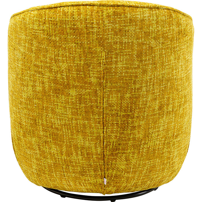 Draaifauteuil Ellie geel Kare Design
