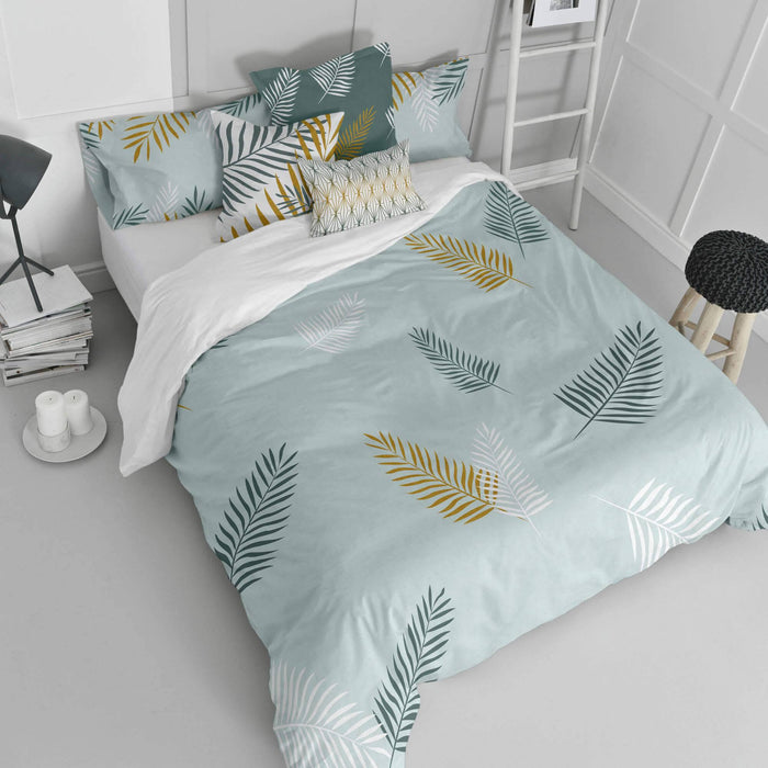 Blanc Dekbedovertrek Foliage Mint