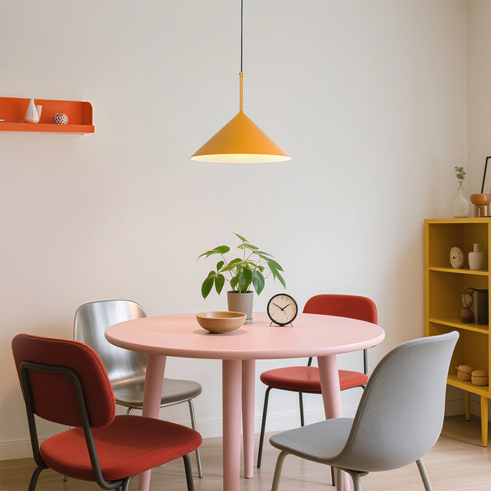 QAZQA Design hanglamp geel driehoek - Triangolo