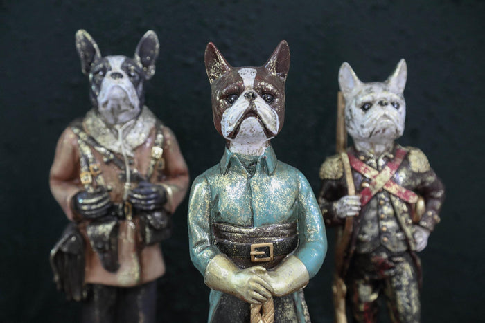 PTMD Arne Green Poly Dog Statue